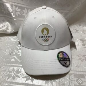 White Paris 2024 Olympics Cap